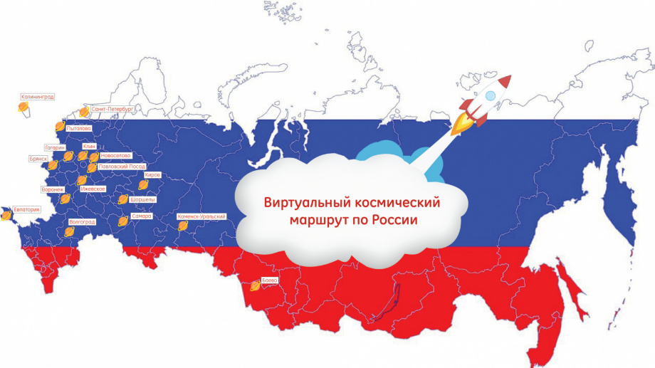Виртуальный космический маршрут по России