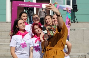 Сегодня в Барнауле состоялся флешмоб #цветениемаральника