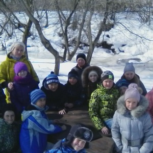 Экскурсия школьников в гостевой дом Колмогоровых