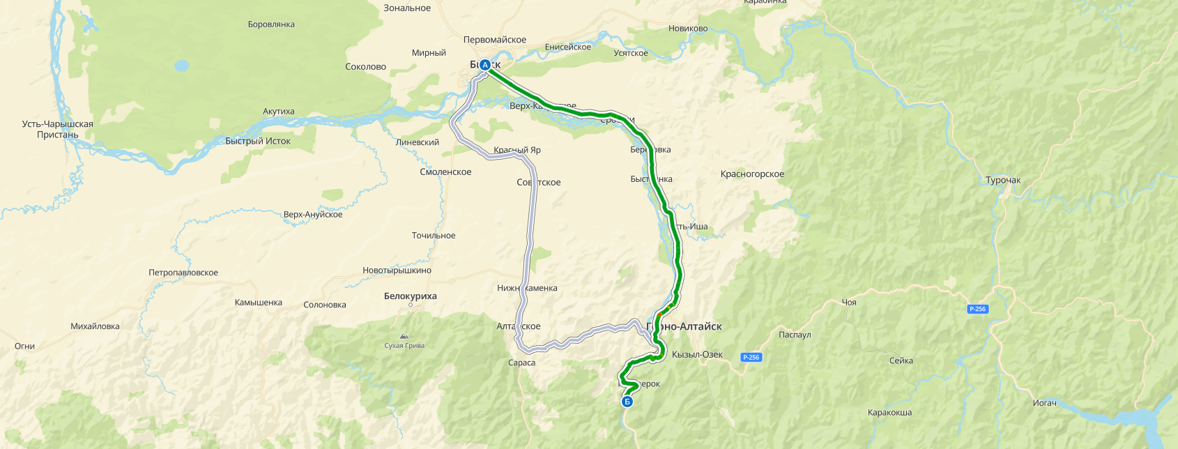 Изображение маршрута