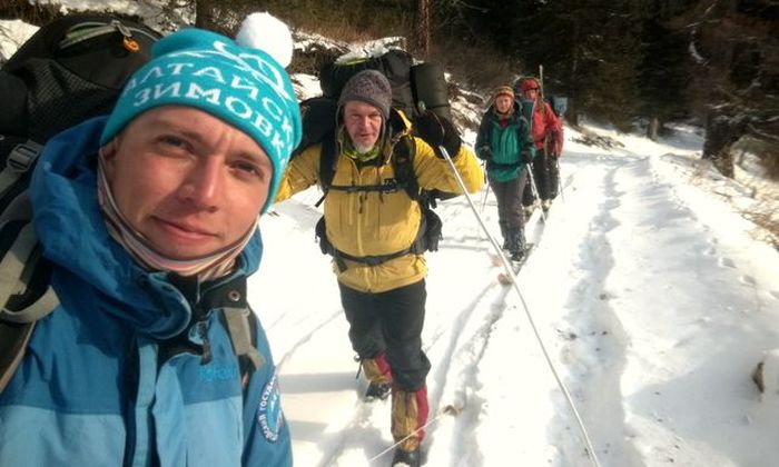 Третий раз Турклуб Алтайского госуниверситета взошел на «Алтайский Эверест» в день открытия «Алтайской зимовки»