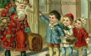 В библиотеке Шишкова можно увидеть старинные новогодние открытки