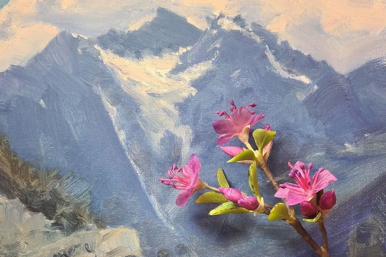 объемная картина Цветение маральника_Инна Зуева.jpg